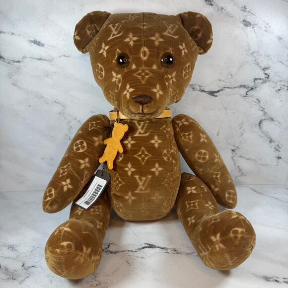Louis Vuitton Teddy Bear Monogram Doudou Plush Velour 2005 RARE Numbered 012/500 - Picture 1 of 10